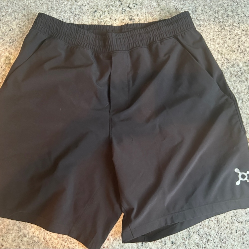 Lululemon Linerless Pace Breaker Orangetheory Black Shorts, Medium, 7” Inseam